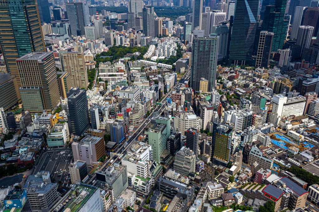 Tokyo from Above (Cred: Tom Vogels, https://www.behance.net/gallery/86264301/Tokyo-from-above)